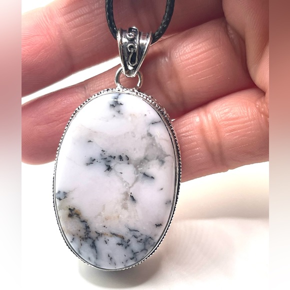 Dendritic Agate Pendant 2” - Picture 6 of 7
